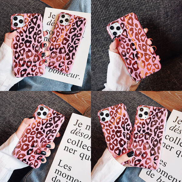 Maska s leopard uzorkom za iPhone 11 Pro Max u ružičastoj boji