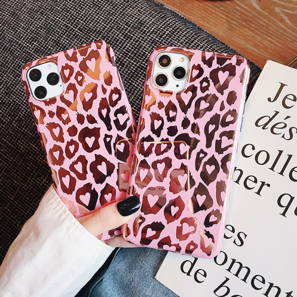 Maska s leopard uzorkom za iPhone 11 Pro Max u ružičastoj boji