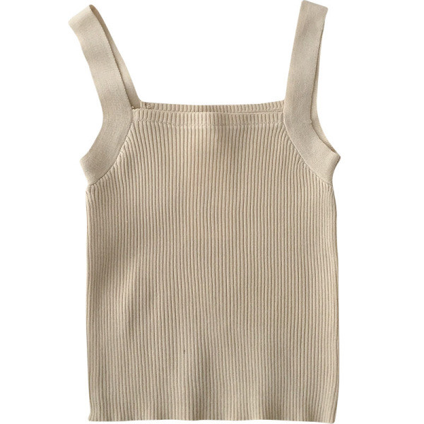 Mūsdienīgs sieviešu tops ar kvadrātveida kakla izgriezumu un platām lencēm