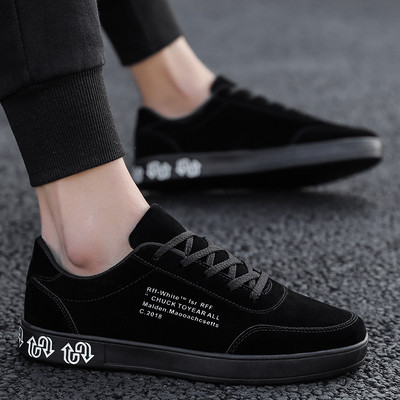 Vyriški laisvalaikio sportbačiai iš ekologiškos zomšos ir plokščio pado