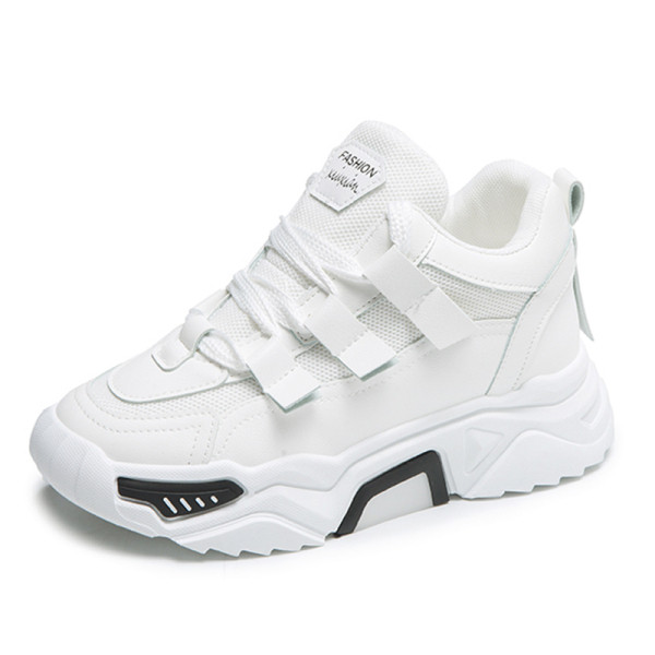 Nauji moteriški sportbačiai aukštais padais ir spalvingais raišteliais