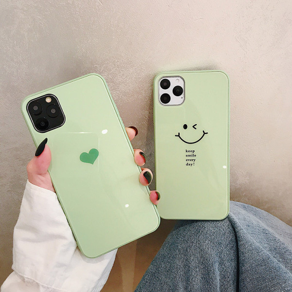 Husa din silicon pentru iPhone 11 Pro Max de culoare verde - doua modele