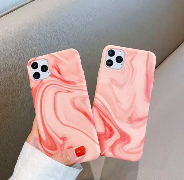 Husa din silicon pentru iPhone 11 Pro Max in culoarea roz