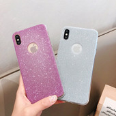 Husa din silicon cu particule stralucitoare pentru iPhone XS