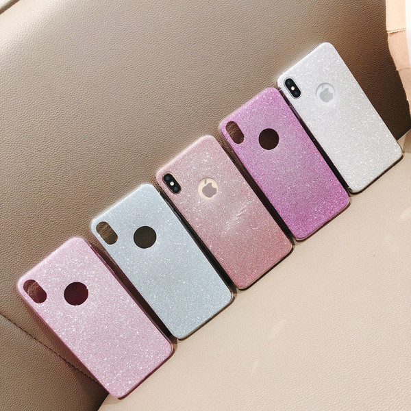 Θήκη σιλικόνης με γυαλιστερά σωματίδια για το iPhone XS