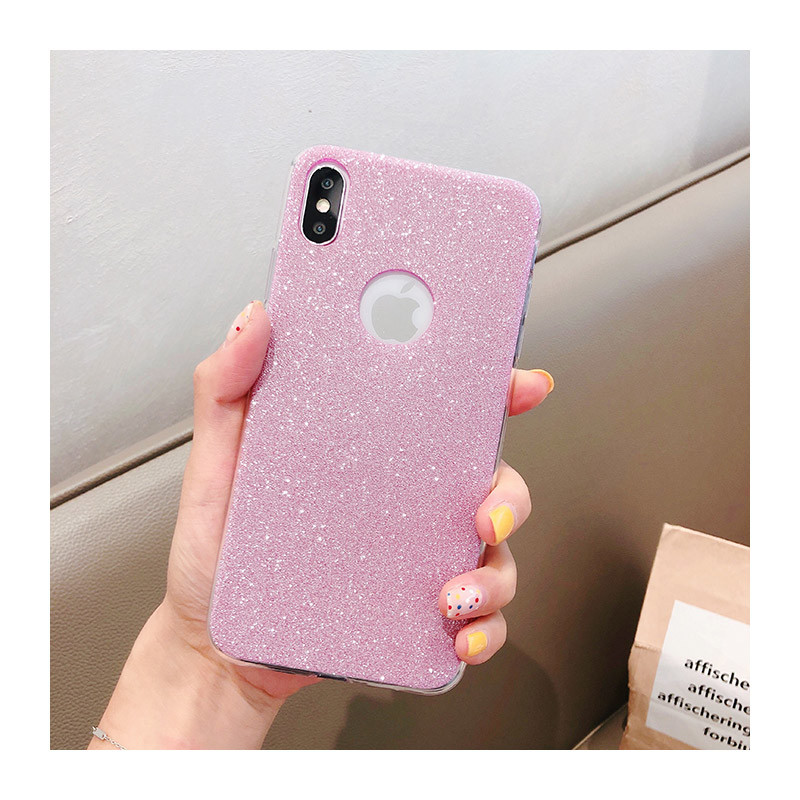 Θήκη σιλικόνης με γυαλιστερά σωματίδια για το iPhone XS