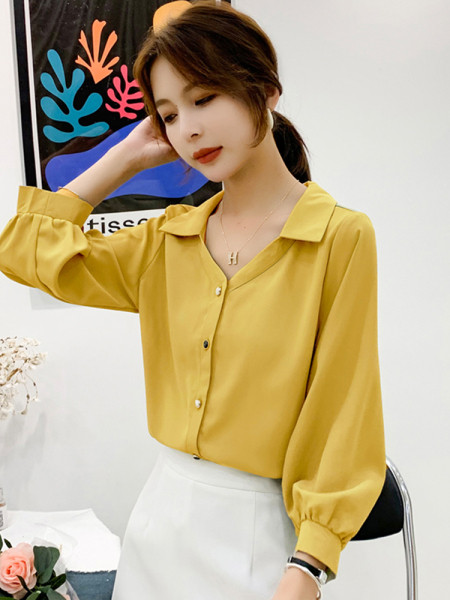 Ikdienas sieviešu krekls divās krāsās dzeltenā un zaļā