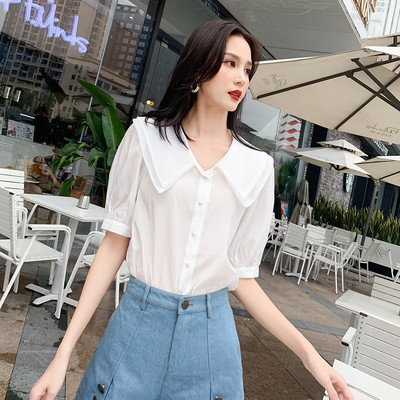 Sieviešu ikdienas krekls ar 3/4 piedurknēm un špica kakla izgriezumu