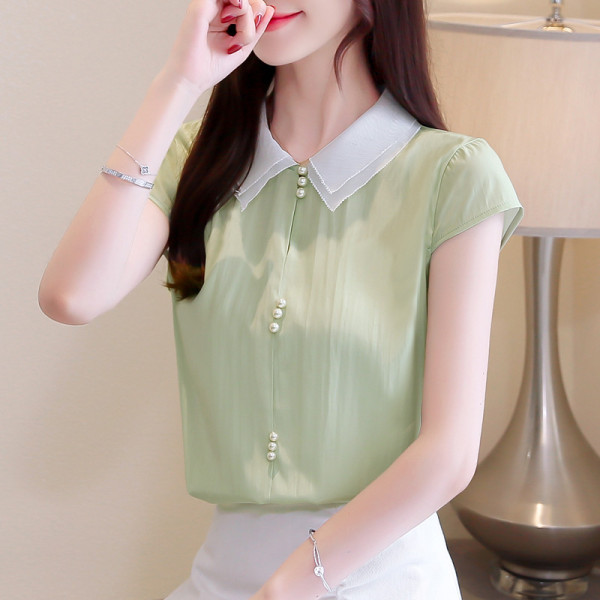 Alkalmi női ing több színben, rövid ujjal