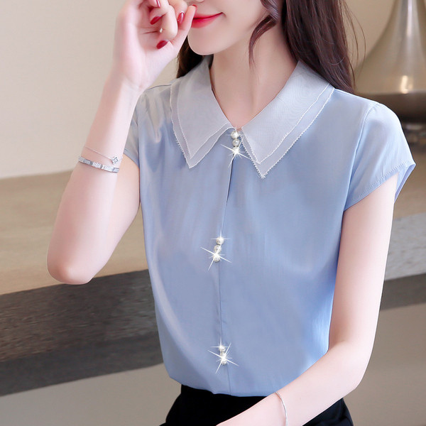 Alkalmi női ing több színben, rövid ujjal