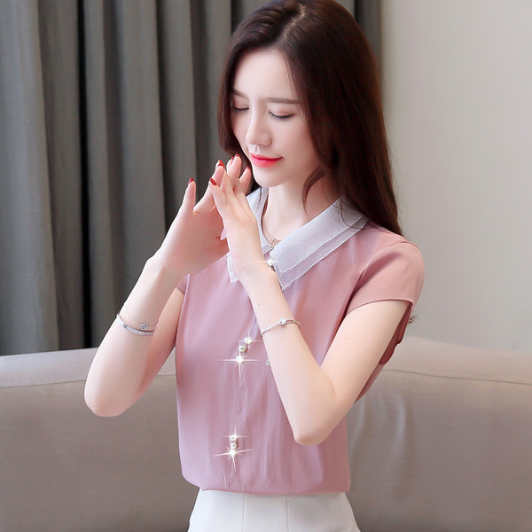 Alkalmi női ing több színben, rövid ujjal