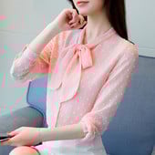 Дамска ежедневна риза в три цвята с дълъг ръкав