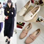 Ikdienas sieviešu lakādas apavi ar plakanu zoli