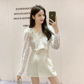 Camasa de dama actuala din dantela model montata