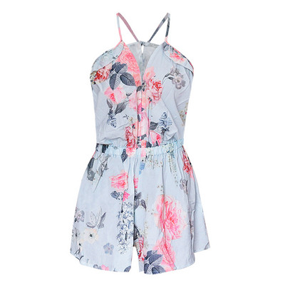 Vasarai piemērots ikdienas sieviešu kombinezons ar plānām lencēm