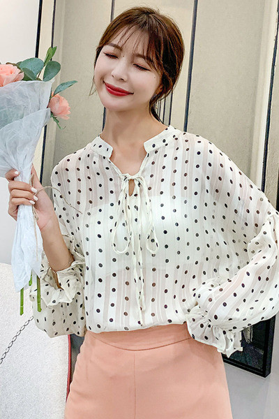 Moteriški viršutiniai marškinėliai, platūs baltos spalvos su kaklaraiščiais