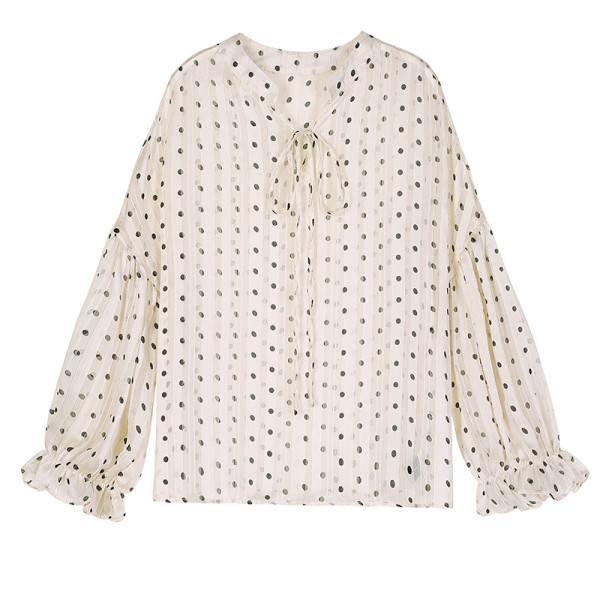 Moteriški viršutiniai marškinėliai, platūs baltos spalvos su kaklaraiščiais