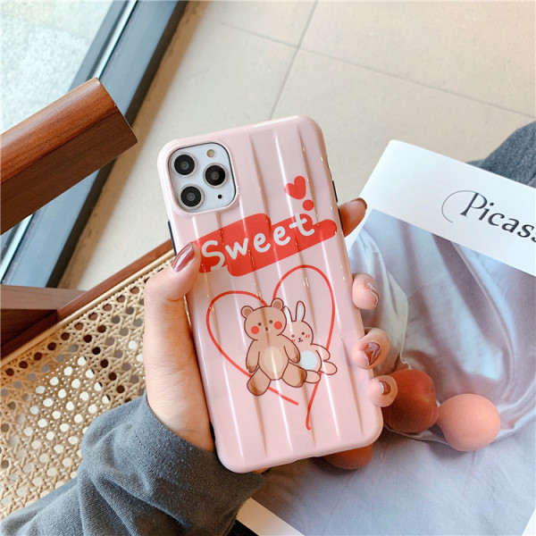 Korpuss iPhone 11 Pro Max ar rotaļu lācīti - divi modeļi