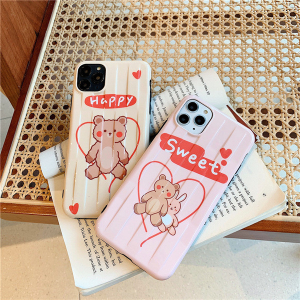 Korpuss iPhone 11 Pro Max ar rotaļu lācīti - divi modeļi