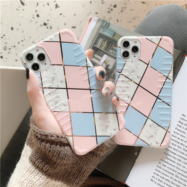 Silikona maciņš iPhone 11 Pro Max ar ģeometriskām formām