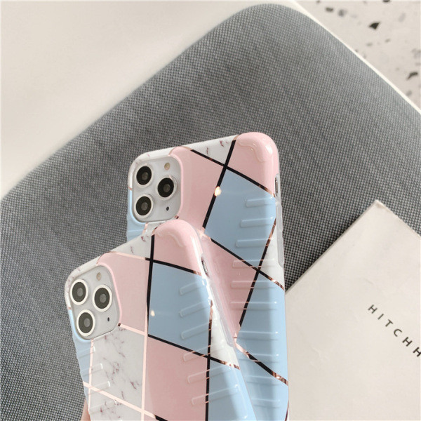 Silikona maciņš iPhone 11 Pro Max ar ģeometriskām formām