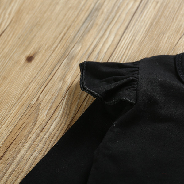 Két részből álló gyerek szett overall + állatmintás blúz