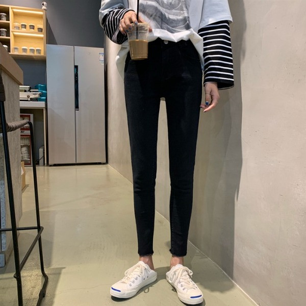 Blugi de dama mulati model uni cu talie inalta