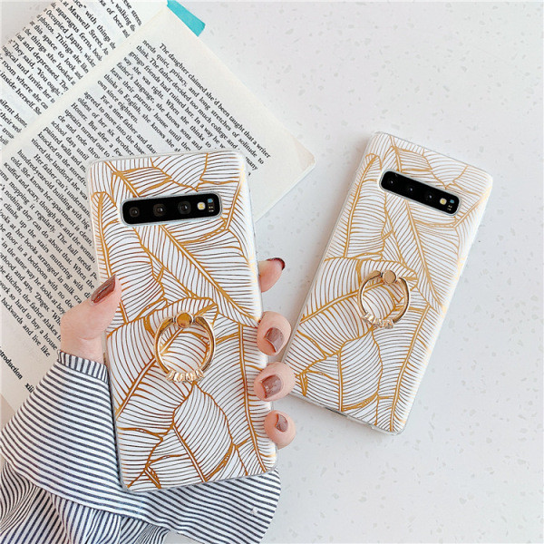 Korpuss Samsung S10 ar lapiņām un metāla gredzenu