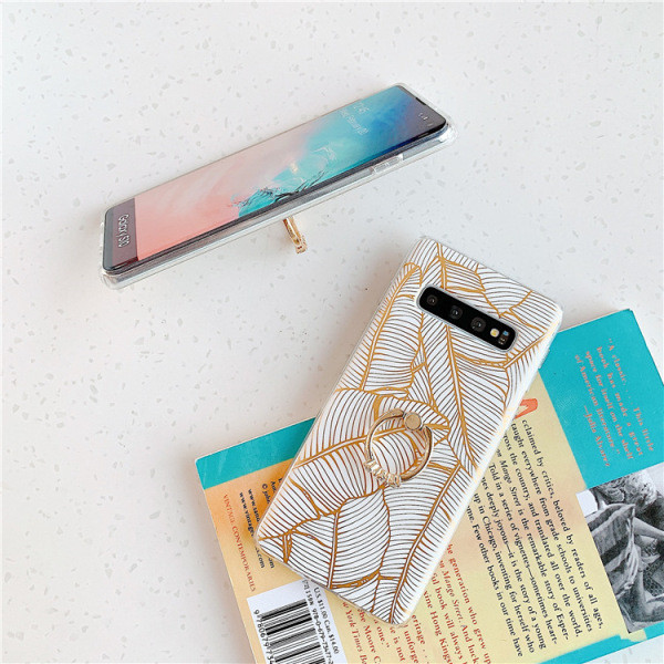 Korpuss Samsung S10 ar lapiņām un metāla gredzenu