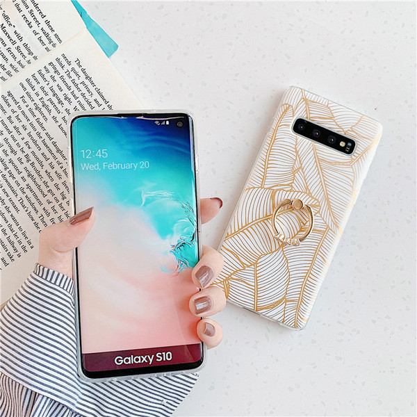 Korpuss Samsung S10 ar lapiņām un metāla gredzenu