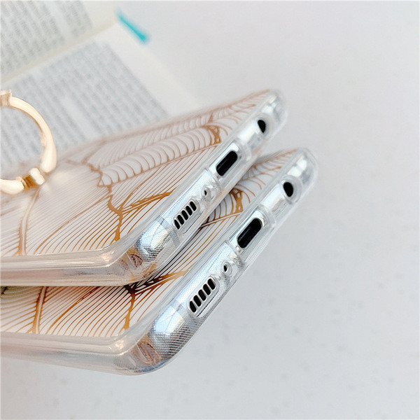 Korpuss Samsung S10 ar lapiņām un metāla gredzenu