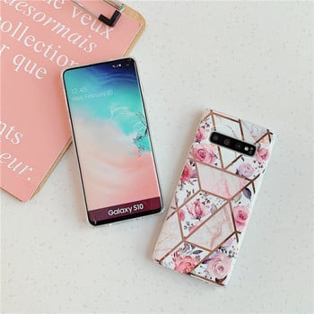 Силиконов калъф за Samsung S10 с флорален десен