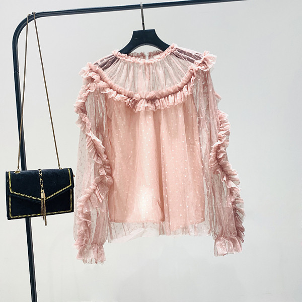 Bluza de dama model nou cu decolteu oval si maneci sigilate