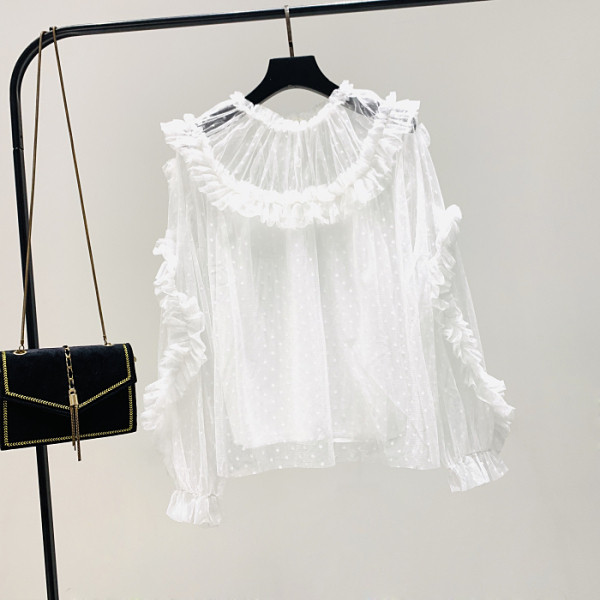 Bluza de dama model nou cu decolteu oval si maneci sigilate