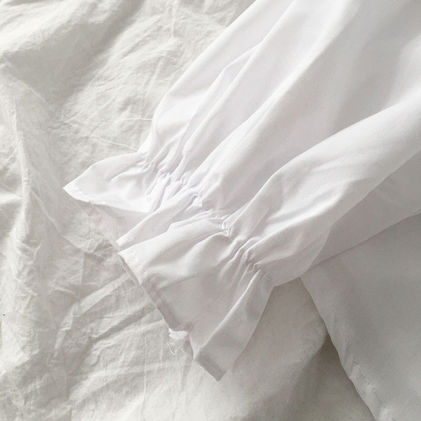 Ikdienas sieviešu krekls ar klasisku apkakli un garām piedurknēm