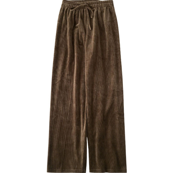 Pantaloni casual dama stil retro cu talie elastica