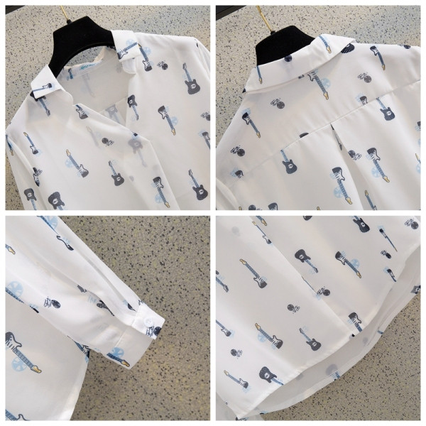 Jauna modeļa sieviešu krekls ar špica kakla izgriezumu un garām piedurknēm