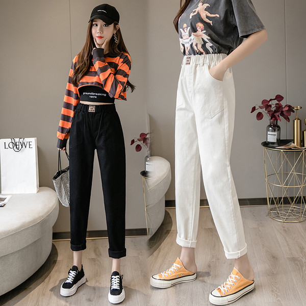 Alkalmi női nadrág magas derékkal