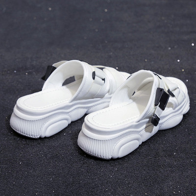 Дамски ежедневни чехли с висока подметка и каишки