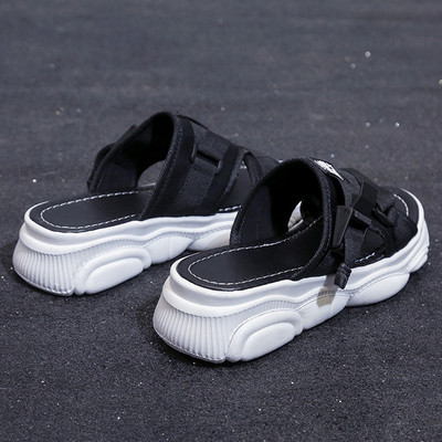 Дамски ежедневни чехли с висока подметка и каишки