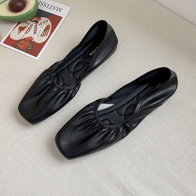 Naiste vabaaja mokassiinid kunstnahast lameda tallaga