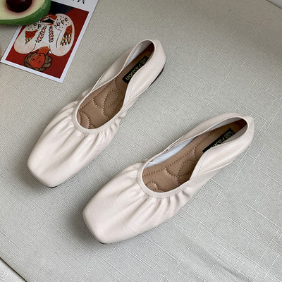 Naiste vabaaja mokassiinid kunstnahast lameda tallaga