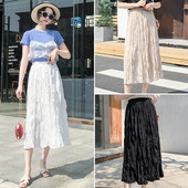 Moderni sieviešu garie svārki ar augstu vidukli - A-līnija