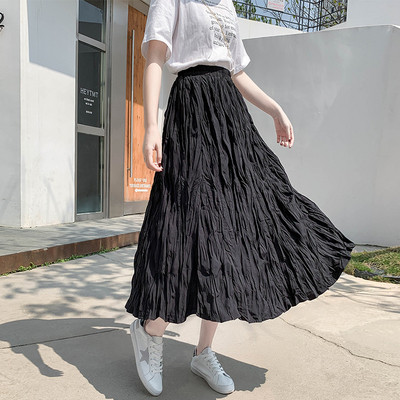 Moderni sieviešu garie svārki ar augstu vidukli - A-līnija