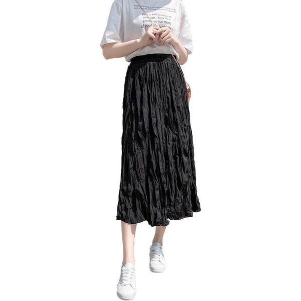 Moderni sieviešu garie svārki ar augstu vidukli - A-līnija