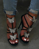 JAUNS sieviešu augstpapēžu kurpju modelis ar tauriņiem