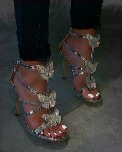 JAUNS sieviešu augstpapēžu kurpju modelis ar tauriņiem