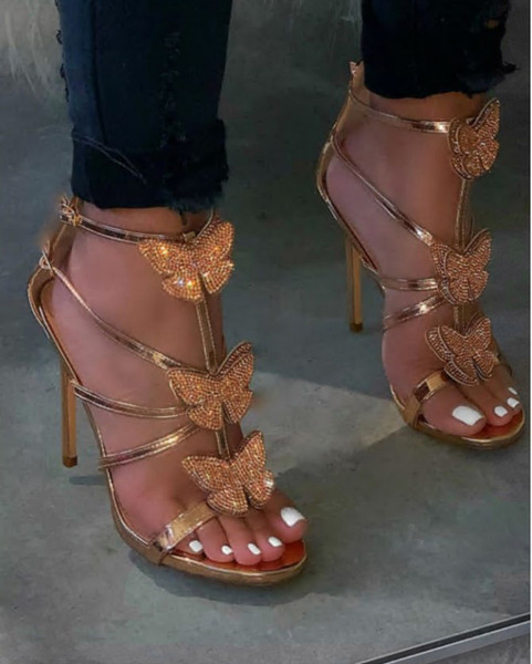 JAUNS sieviešu augstpapēžu kurpju modelis ar tauriņiem