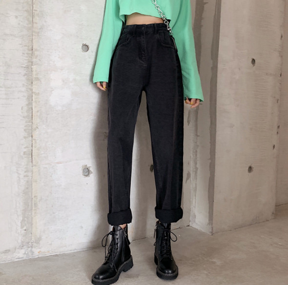 Model nou blugi de primavara cu talie inalta model lat