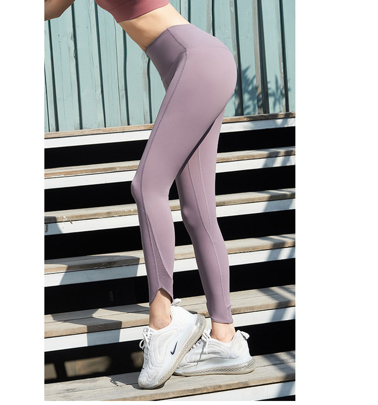 Női sport leggings magas derékkal és 9/10 hosszúsággal